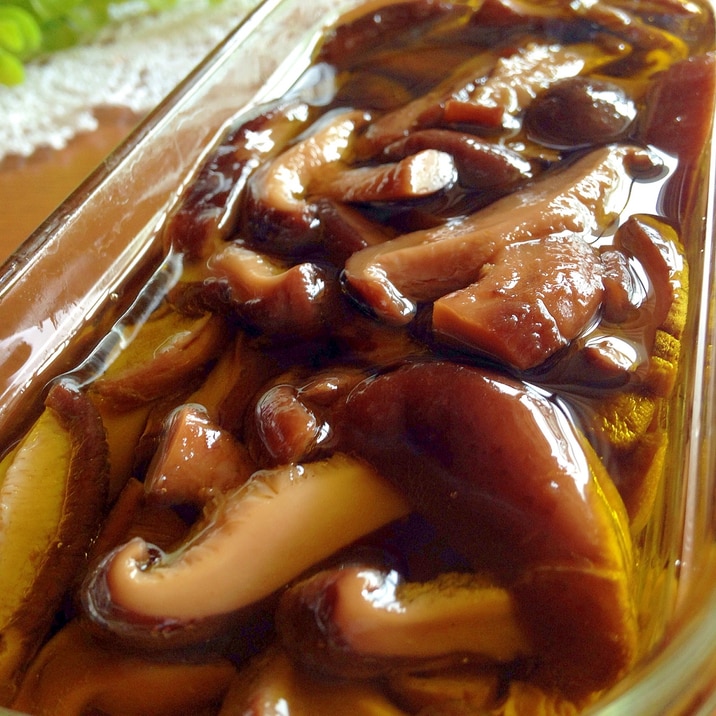 干し椎茸のオリーブオイル漬け レシピ 作り方 By Mama S Cafe 123 楽天レシピ